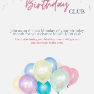 $500 Birthday Draw